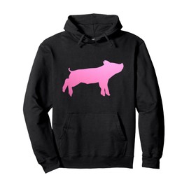 Pig Funny Cute Pink Farmer Farm Animal Pig Pullover Hoodie