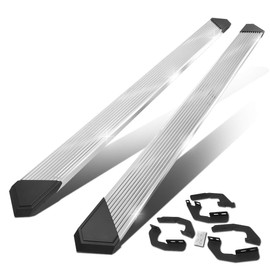 DNA MOTORING STEPB-ZTL-8211-SSBK 6.25 Inches Wide Stainless Steel Side Step Nerf Bar Running Boards Compatible with 2005-2022 Tacoma Double Cab