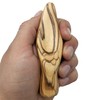 Zuluf Olive Wood Virgin Holding Mary 3.9" - Hand Carved