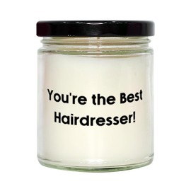 Hairdresser Gifts For Men Women, You're the Best Hairdresser!, Epic Hairdresser Scent Candle, From Coworkers, Beauty, Salon, Stylist, Scissors, Comb, Hair color