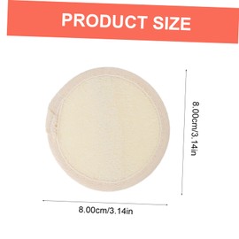 FOMIYES Loofah Facial Skin Care Eye Makeup Remover Removers Reusable Face Pads Exfoliating Pad for Face Makeup Wipes Face Scrubber Moisturizing Face Applicator Brush Cotton Yellow