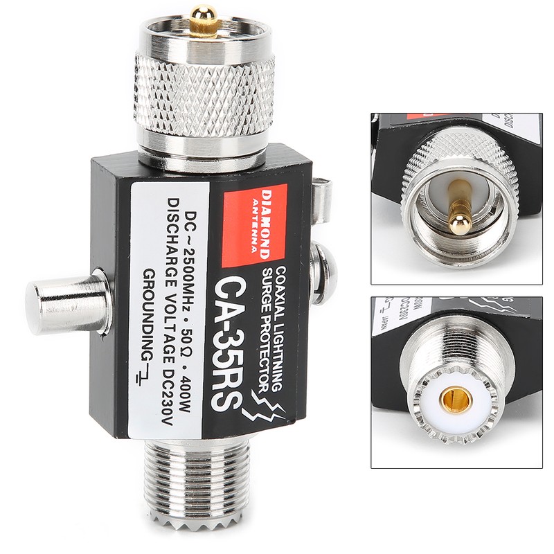 Surge Protector Arrester CA‑35RS Walkie Talkie Antenna Coaxial Cable PL259
