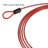 PATIKIL Security Steel Cable 2.5mm x 2m/6.56ft Coated Luggage Lock