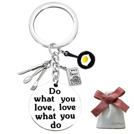 YCSPMO Cooking Gifts Christmas Gifts for Cookers Birthday Gifts for Chefs Kitchen Gifts Keychain Cooks Gift Pastry Chef Graduation Gift Cooks Keyring for Baker Cooking Mom Wife Grandma Cooking Lover