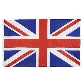 ShreeFit Flags Union Jack Flag Great Britain National Flag British Flags Polyester with Brass Grommets 3Ft X 5Ft (Pack of 1)