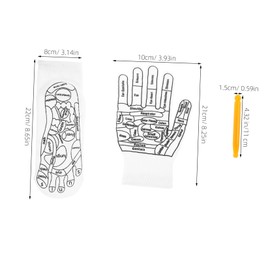 Outanaya 1 Set Acupressure Reflexology Socks and Gloves Kit with Massage Tools Foot and Hand Acupoint Therapy Comfortable Breathable for Home and Travel