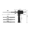 Electric Drill to Hammer Adapter Conversion Head with Bits Screws