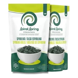 Spirulina Orgánica Máxima. 2 Paks Espirulina 500 Bolitas Cu                                                                                           