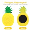 Warmhm 10pcs 3D Pineapple Fridge Magnets Whiteboard Sticker Fruit Refrigerator