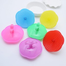 Pack of 4 Scalp Massage Brush, Scalp Hair Manual Massager Cellulite Brush, Shampoo Brush Massage Comb for Exfoliating and Head Massage