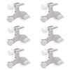 HOMOTEK 6 Pack Hinge Pin Satin Nickel Door Stopper,Adjustable Deluxe