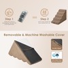 EHEYCIGA Curved Dog Stairs Ramp for High Beds, 5-Step Extra