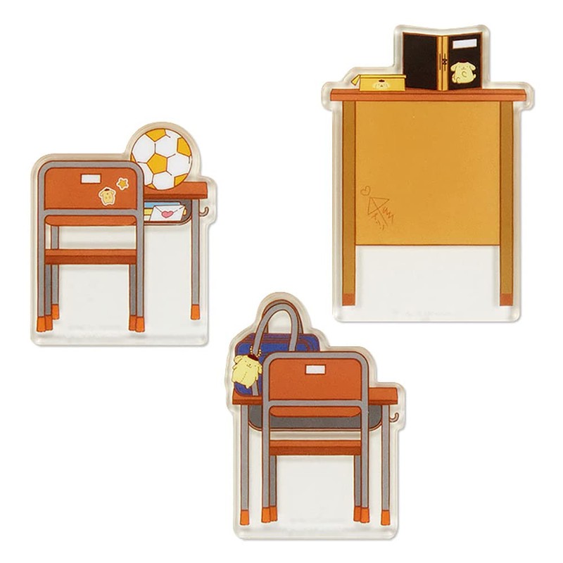 Sanrio (SANRIO) Pompompurin Acrylic Stand Room Classroom (Enjoy Idol) 868850