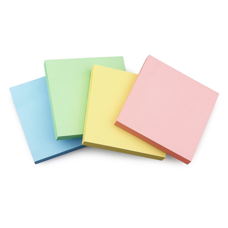 Sticky Notes 3x3 Self-Stick Notes Bright Colors Sticky Notes 4