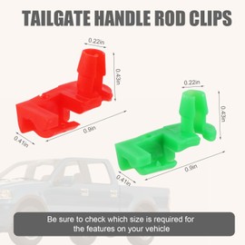 8 Pairs Tailgate Handle Rod Clip, Nylon Car Door Lock Rod Clip Left & Right Replacement Tailgate Retainer Clamp for Chevy Silverado 1999-2007 GMC Sierra 88981030 88981031