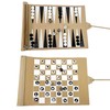 Apherin Rolling Travel Backgammon Chess Lady 3 in 1 -