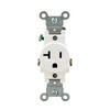 Leviton 20 Amp Single Receptacle/Outlet, Commercial Grade, 5801-KWS
