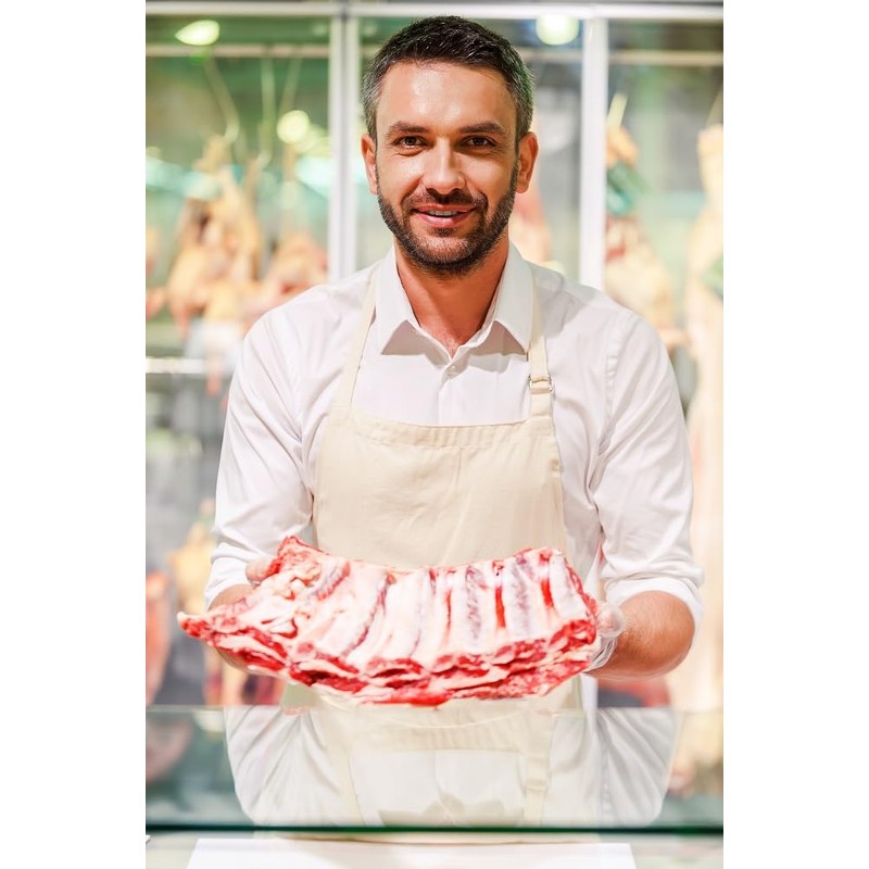 lepni.me Organic Eco-Friendly Cotton Chefs Apron | Cooking Baking Grilling