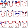 Cotiny 12 Pieces Patriotic Headbands Fourth 4th of July Head