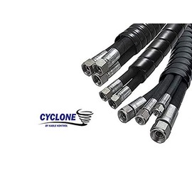 Kable Kontrol Cyclone Heavy Duty Hydraulic Hose Spiral wrap - 3/4" Diameter - Black - 66 feet Long | Abrasion Resistant | HDPE Construction | Protects Hose-Lines