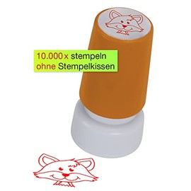 TimeTEX - 62339 Screen Printing Stamp "Perpetuum" Fox Round Diameter 18 mm