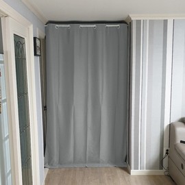 Space separation curtain, kitchen balance curtain, middle door curtain, living room screen, screen / 공간분리 커튼 주방 바란스커튼 중문 커튼 거실 가리개 가림막
