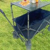 MagiDeal 4 Pieces Camping Cart Table Support Tube Table Plate