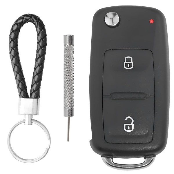 2 Button Car Key Casing, Compatible with VW Keys, Compatible