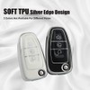 HIBEYO Flip 3 Button Key Fob Cover Compatible with Ford