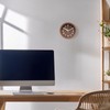 Formia(フォルミア) Wall or Table Clock, Electric Wave, Dark Wood, Diameter