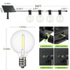 Svater Solar Outdoor String Lights 50 FT, G40 Patio Lights