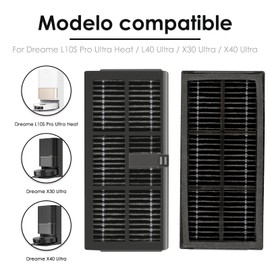 (3 Pack) X40 Ultra Replacement HEPA Filter for Dreame X40 Ultra/ L10s Pro Ultra Heat/ X30 Ultra/ L10s Ultra Gen 2/ L40 Ultra Robot Vacuum, Filters Accessories, Replacement Parts Canister Filters