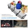 Ferianl Heavy Duty Mesh Cargo Net, Expandable 3 Pocket Trunk