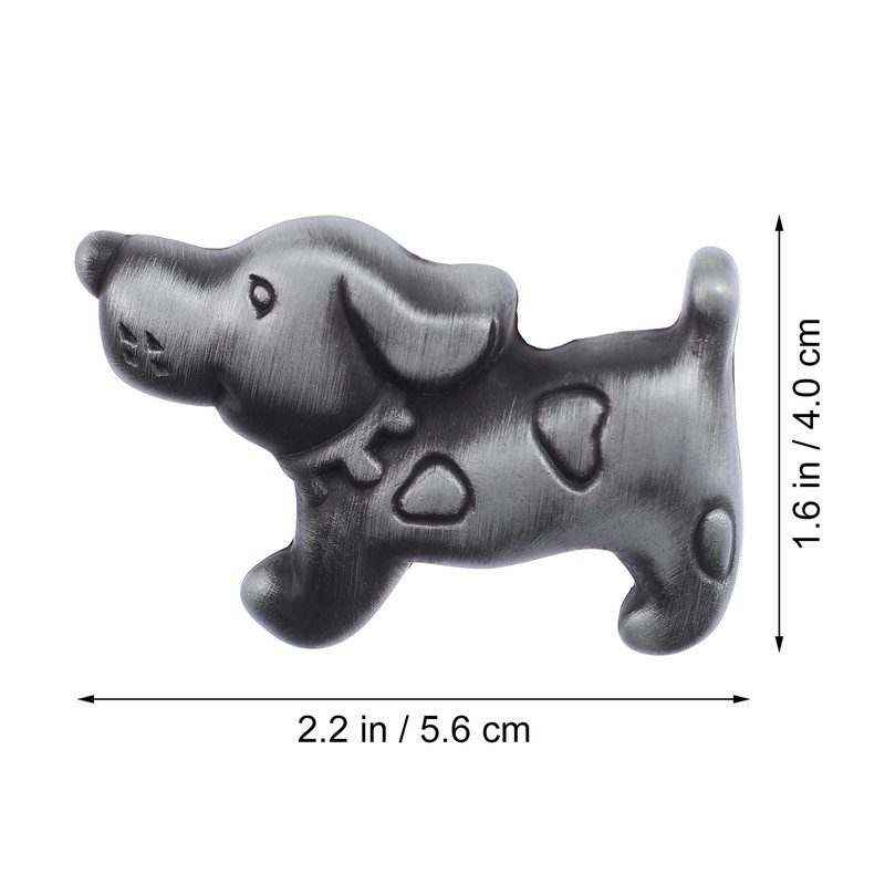 TEHAUX 1 Set Drawer Handle, Cute Dog Knobs with Screw
