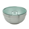 Smash Double Wall Microwave Safe Stainless Steel Bowl (Sage)