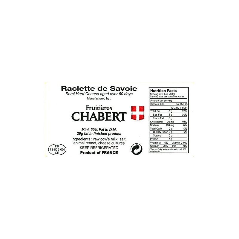 French Raclette (half wheel) - 6-7 Pounds