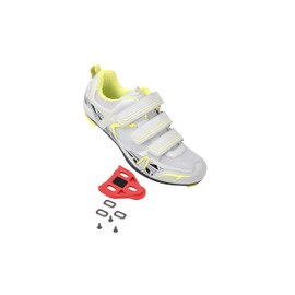 Patavinity Cycling Women Shoes for Bike and Bike+ with Delta-Compatible Bike Cleats（7.White