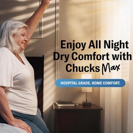 Curera Chucks MAX Hospital Bed Pads Disposable Adult 36 x 36 Breathable Incontinence Pads - XXX-Large Pee Pads for Adults - Heavy Duty Absorbency Underpads - 400 Lbs. Patient Repositioning [20 Count]