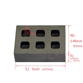 LLF Graphite Ingotform Gold Melting Casting Refining Also Silver
