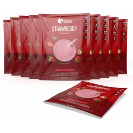 Shake That Weight 10x Diät-Shakes – Erdbeere – Mahlzeitenersatz für Gewichtsverlust – Sehr kalorienarme Diät – VLCD – Eiweißreich, Ballaststoffreich, Glutenfrei, Vegetarisch