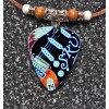 Handmade Stevie Ray Vaughn Aluminum Guitar Pick Necklace