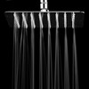 HotelSpa Large 8 inch Stainless Steel Slimline Square Rainfall Showerhead