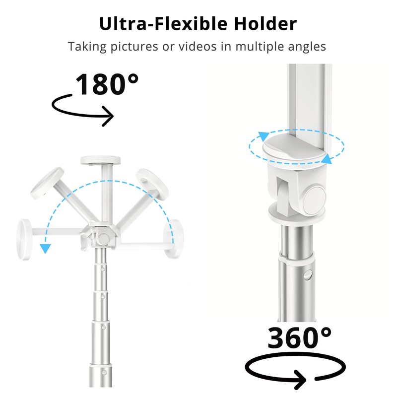 ATUMTEK 51" Selfie Stick Tripod, All in One Extendable Phone