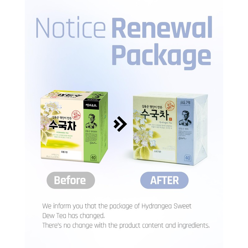 [HEALTH TEA] Korea Food Hydrangea Sweet Dew Tea 1.2g X