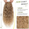 20" Curly Hair Topper for Women, Instant Style Transformation