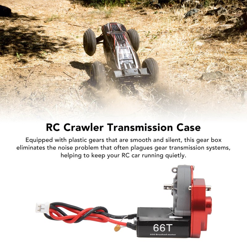 RC Gear Box with 050 66T Brushed Motor 7.4V Efficient