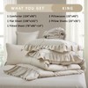 Beige King Size Comforter Set, Bed in a Bag 7