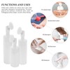 FOMIYES Empty Shampoo Bottles Travel Toiletry Kit with Brush Pump