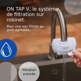 BRITA 3 x Water Filters On Tap V (= 4 Month Filter) - For Filtered Water with Pleasant Taste Instantly Directly From Your Kitchen Tap.