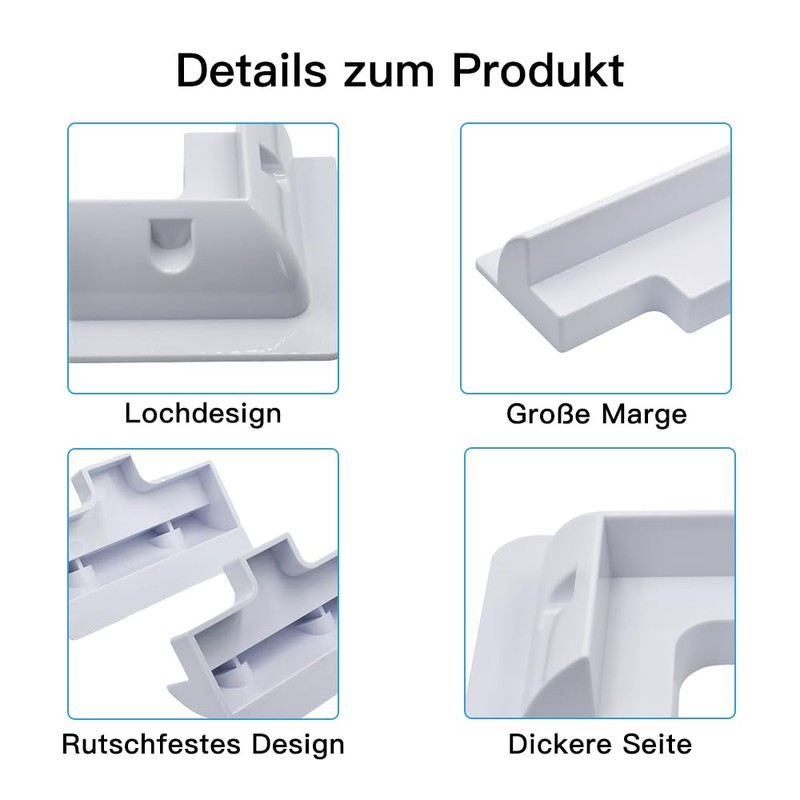 Solar panel brackets, 4 pieces, solar panel bracket, ABS material